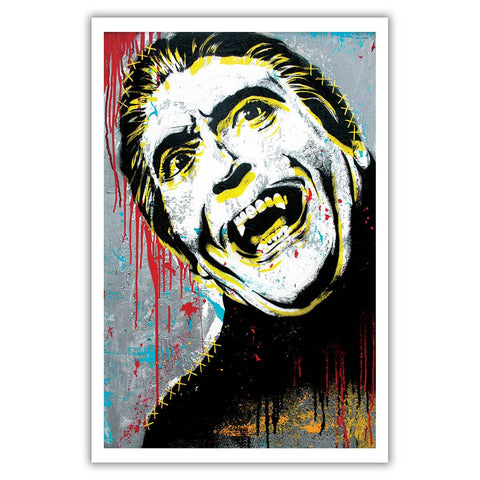 Dracula Christopher Lee Art Print 12 x 18"