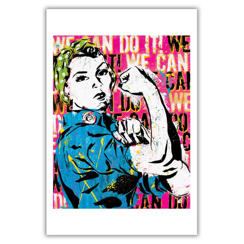 Rosie the Riveter We Can Do It! Art Print 12 x 18"