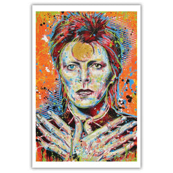 David Bowie Ziggy Stardust Art Print 12 x 18"