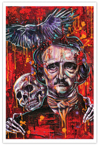 Edgar Allan Poe Art Print 12x18"