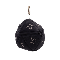 Ultra PRO: Dice Bag - Plush D20 (Black)