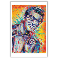Buddy Holly Art Print 12 x 18"